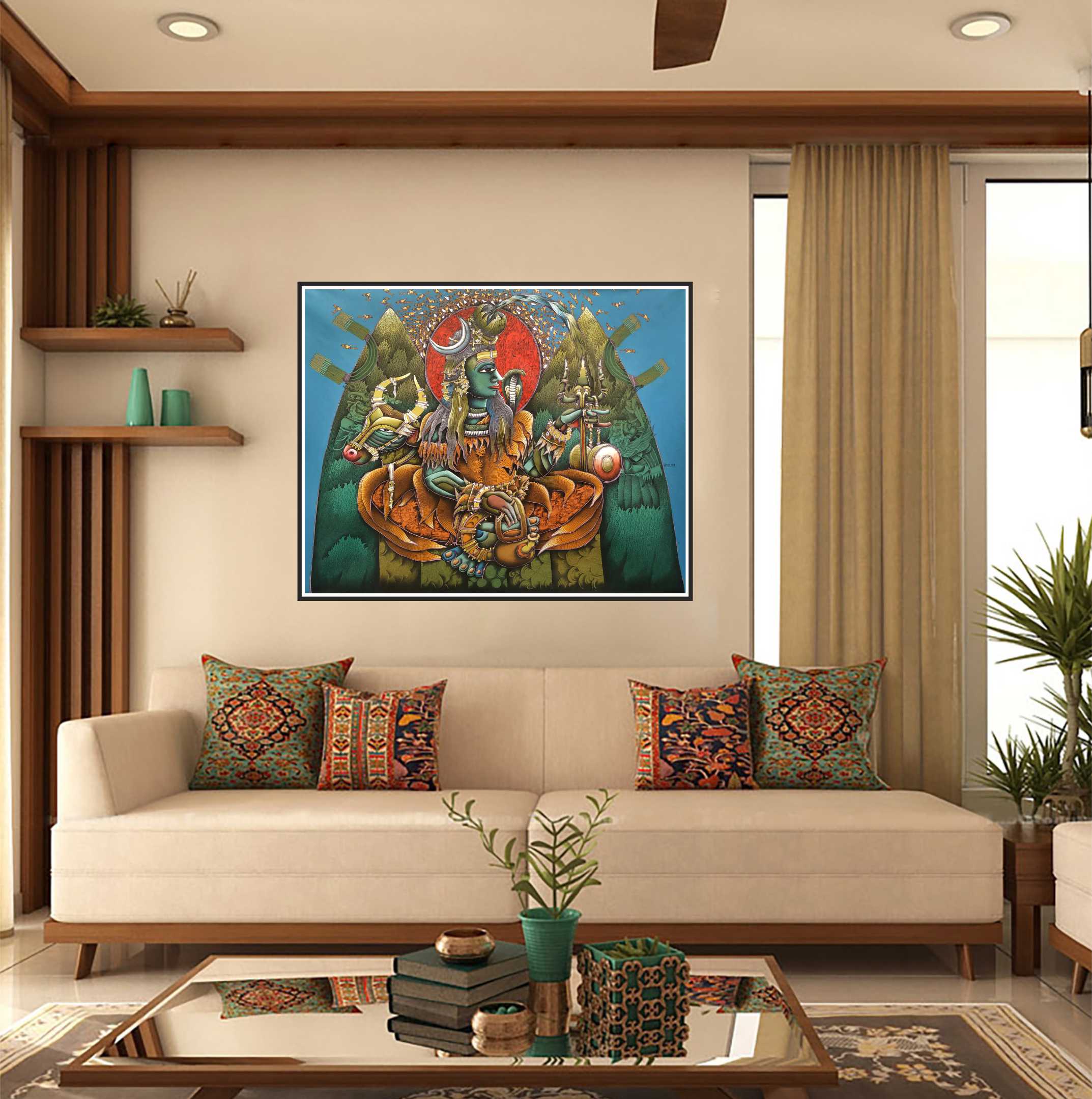 shiva with nandi setup