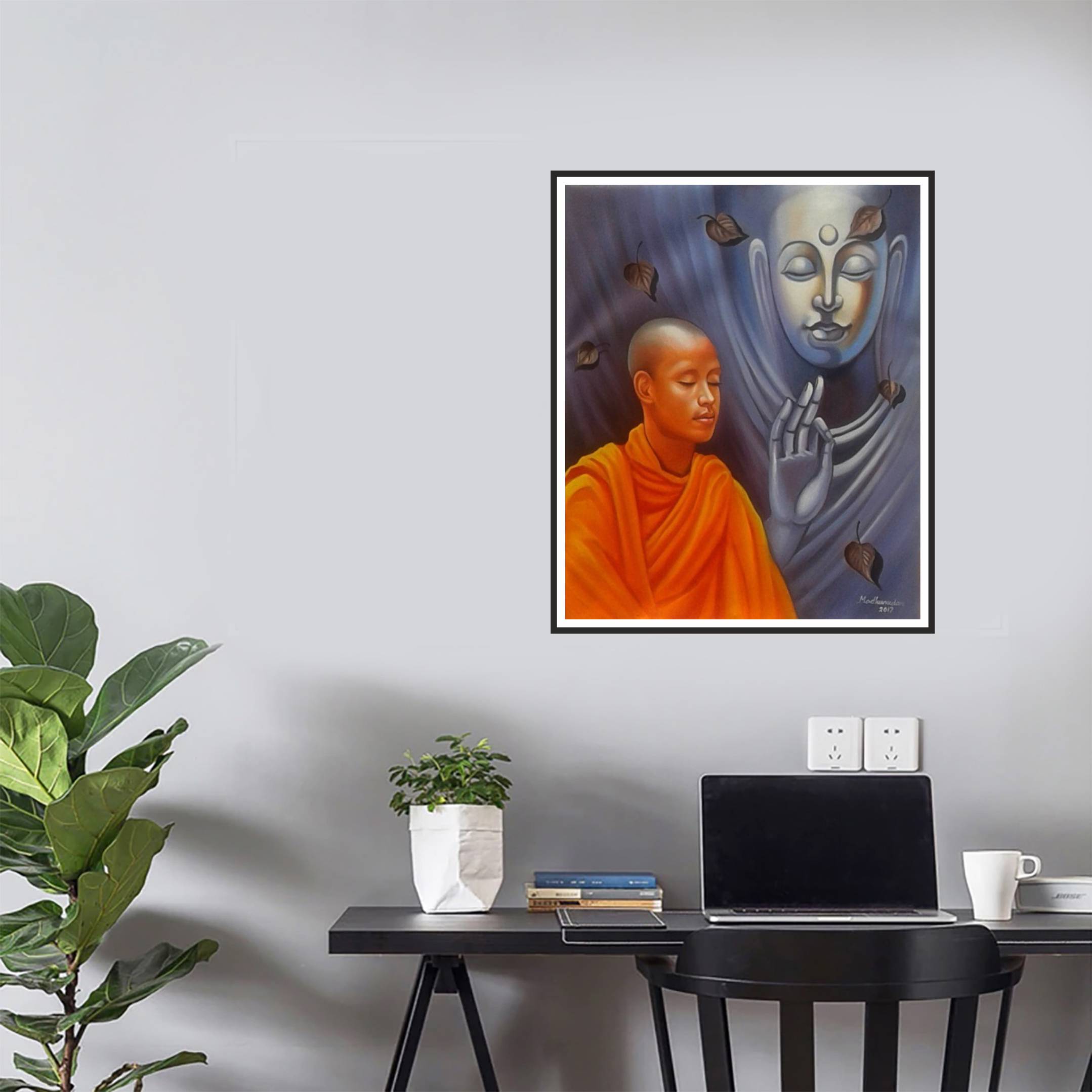 Buddha monk setup