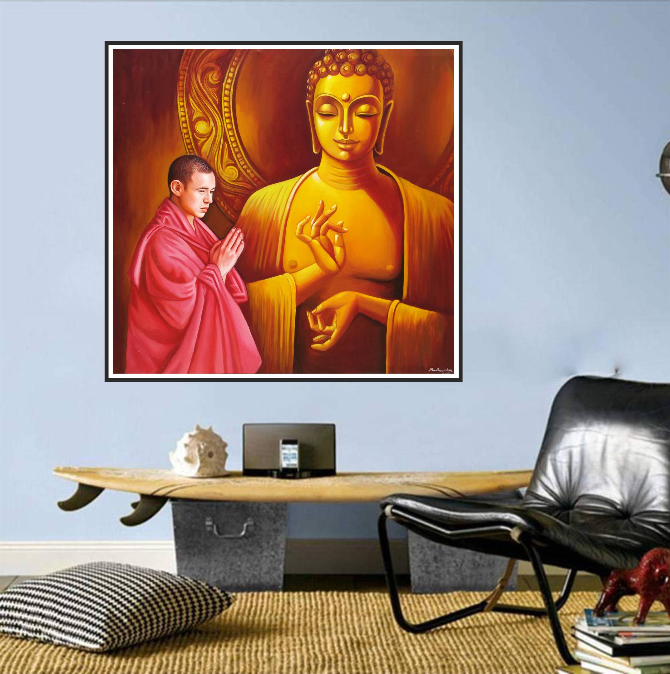 Buddha monk setup