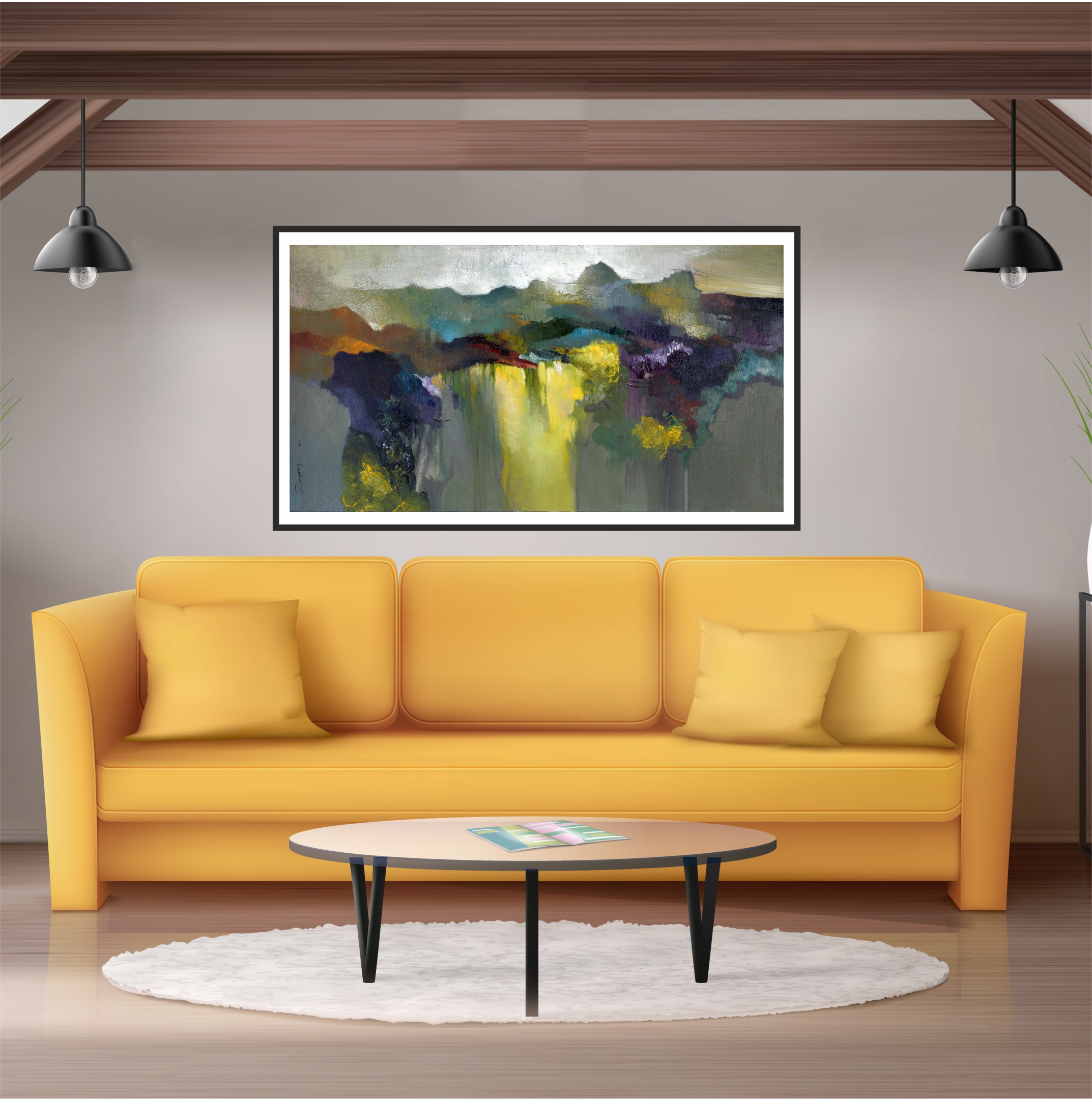 Colorful Falls setup